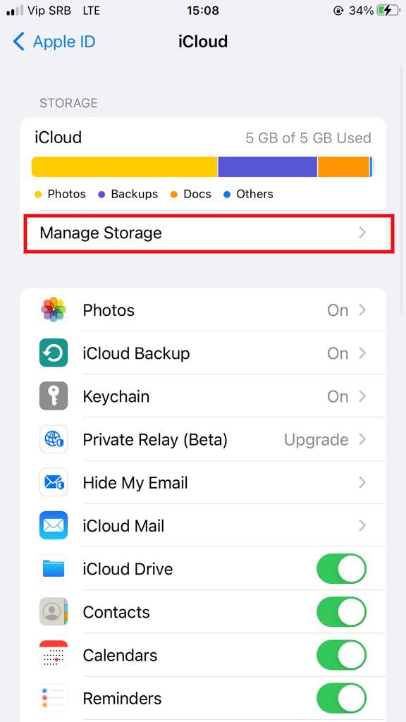 Administrar el almacenamiento de iCloud