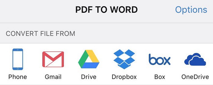 Convertir PDF a Word en iPhone