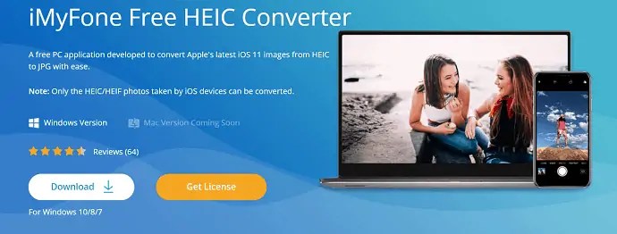 iMyFone HEIC Converter - Herramienta gratuita para Windows