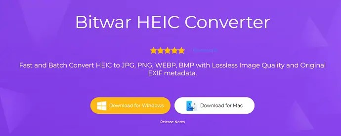 Página oficial del convertidor HEIC de Ware.