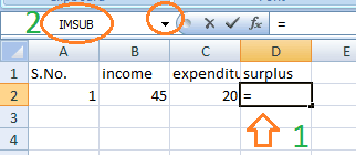Inserte la fórmula en Excel
