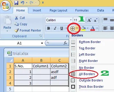 Ingrese Excel en Word
