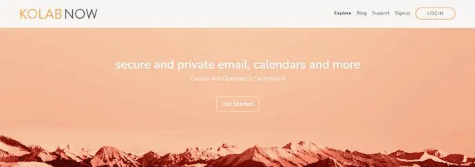 Página de inicio de Kolabnow