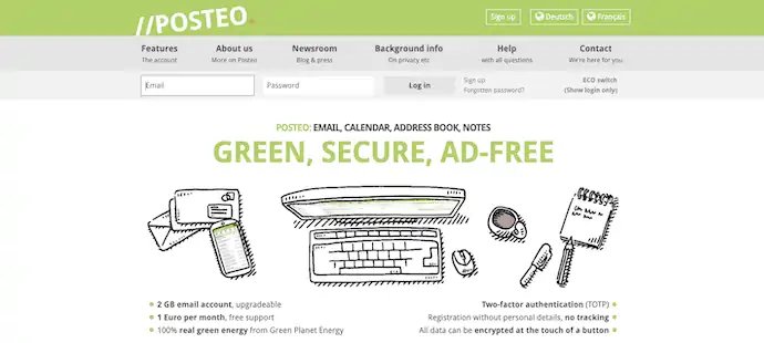 Página de inicio de posteo