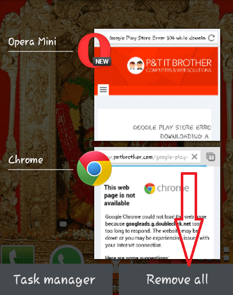 Error de Android 504 Error de Android 504