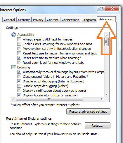 Deshabilitar imágenes en Internet Explorer