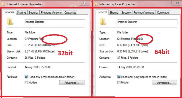 Internet Explorer 64 bits