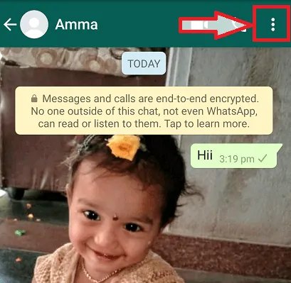 Haga clic en tres puntos verticales 