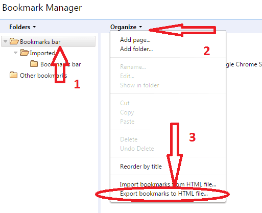 Copia de seguridad de Google Chrome