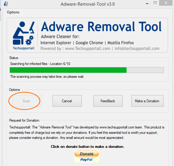 Eliminar el adware
