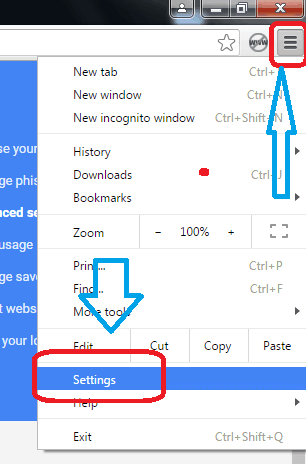 Configuración cromada
