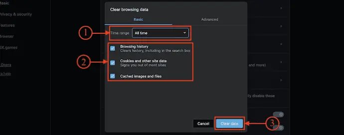 Eliminar los criterios en el navegador de trabajo