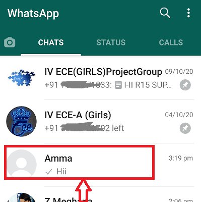 Seleccione el contacto para el bloque