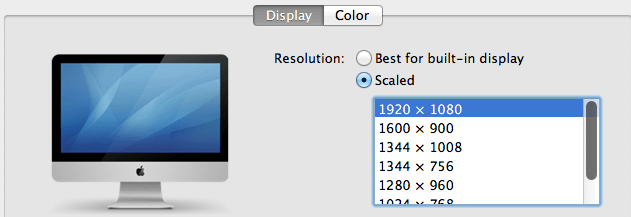 Cambiar la resolución de la pantalla de Mac Cambiar la resolución de la pantalla de Mac