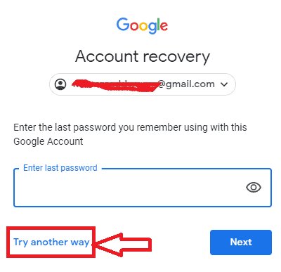 Haga clic en Prueba de otra manera