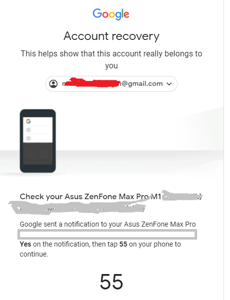 Confirmar en el teléfono móvil