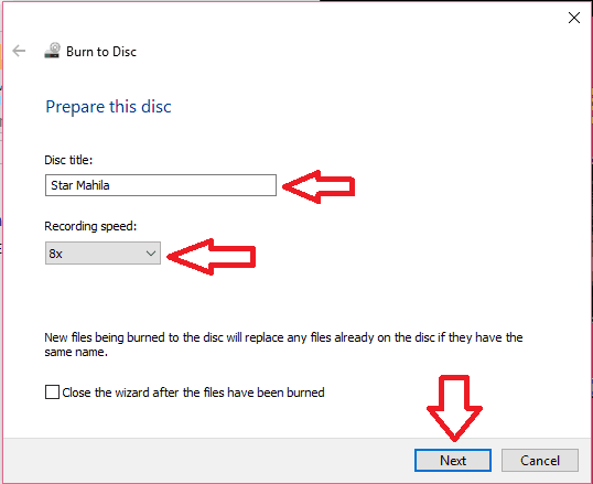 Burn DVD en Windows 10