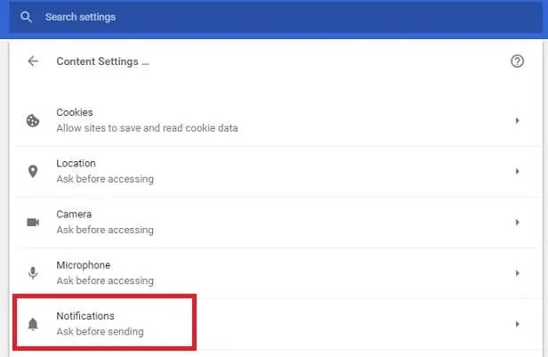 Facebook-notificación desaconsejable