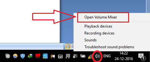 mezclador de volumen