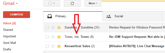 Cambiar la dirección de Gmail