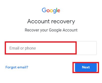 Ingrese el correo y haga clic en Siguiente